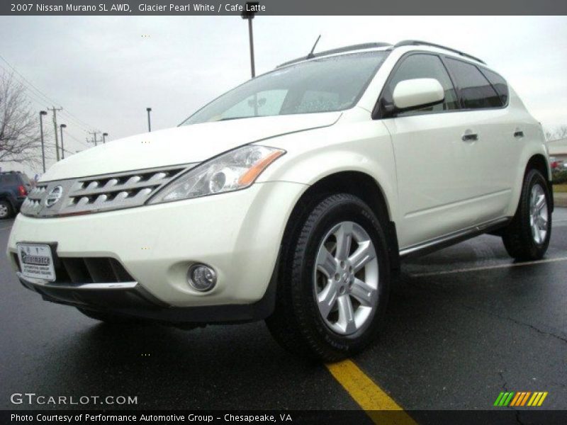 Glacier Pearl White / Cafe Latte 2007 Nissan Murano SL AWD