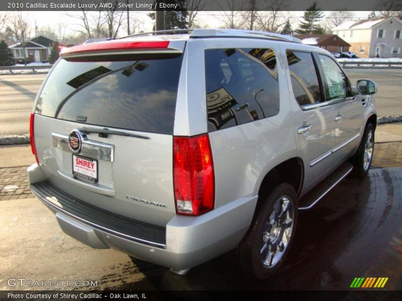 Silver Lining / Ebony 2010 Cadillac Escalade Luxury AWD