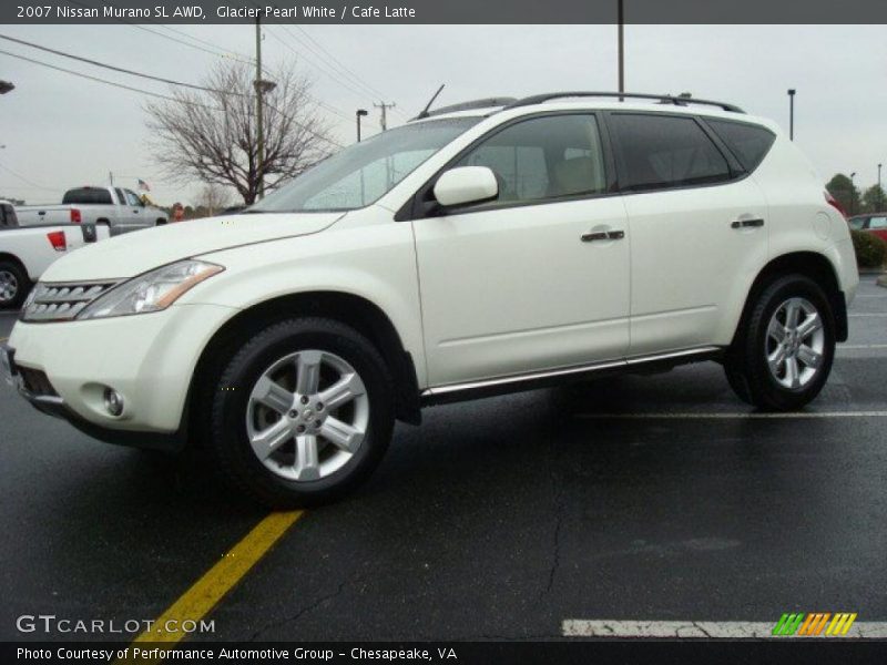 Glacier Pearl White / Cafe Latte 2007 Nissan Murano SL AWD