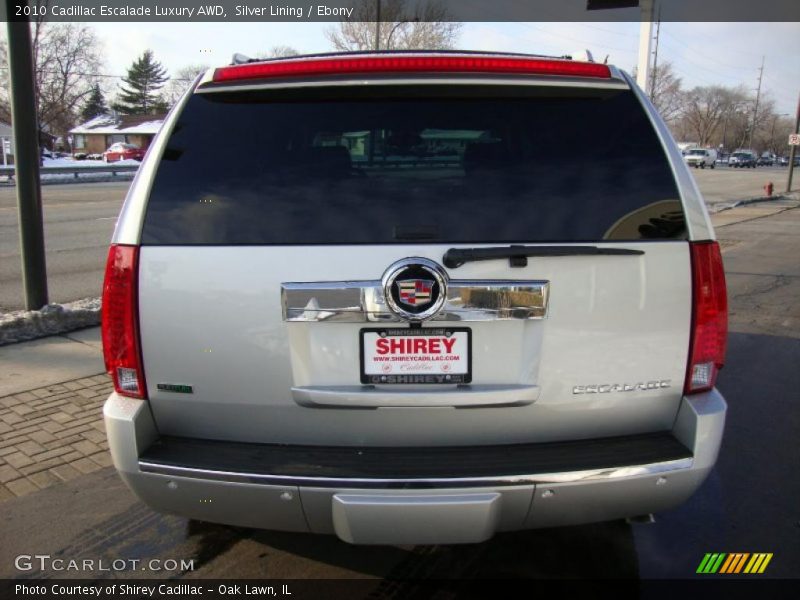 Silver Lining / Ebony 2010 Cadillac Escalade Luxury AWD