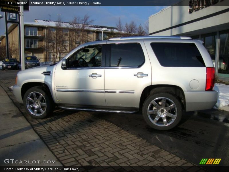Silver Lining / Ebony 2010 Cadillac Escalade Luxury AWD