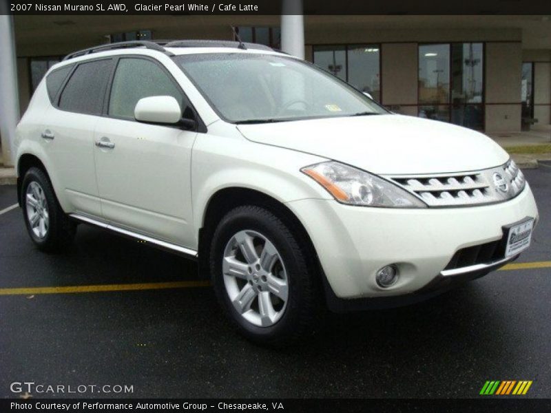 Glacier Pearl White / Cafe Latte 2007 Nissan Murano SL AWD