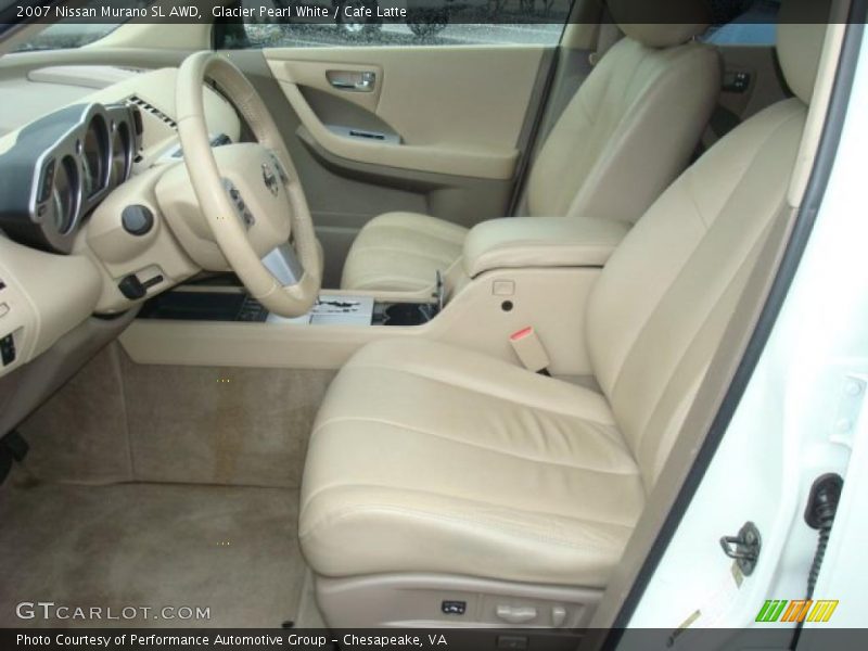 Glacier Pearl White / Cafe Latte 2007 Nissan Murano SL AWD