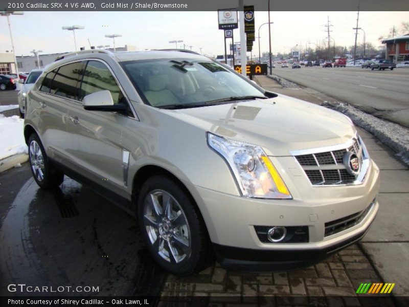 Gold Mist / Shale/Brownstone 2010 Cadillac SRX 4 V6 AWD