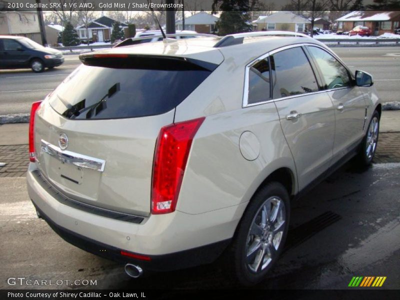 Gold Mist / Shale/Brownstone 2010 Cadillac SRX 4 V6 AWD