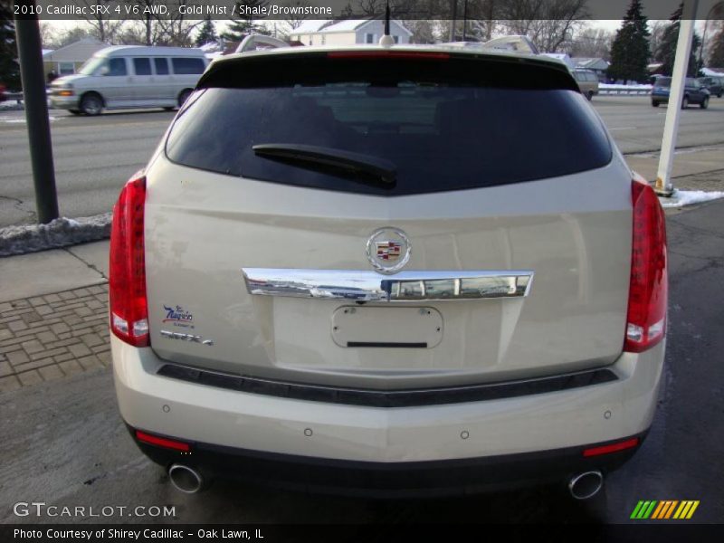 Gold Mist / Shale/Brownstone 2010 Cadillac SRX 4 V6 AWD