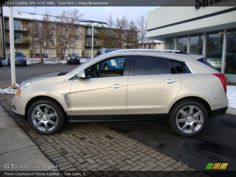 Gold Mist / Shale/Brownstone 2010 Cadillac SRX 4 V6 AWD