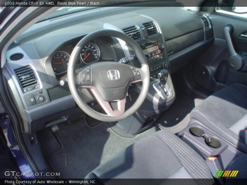 Royal Blue Pearl / Black 2009 Honda CR-V EX 4WD