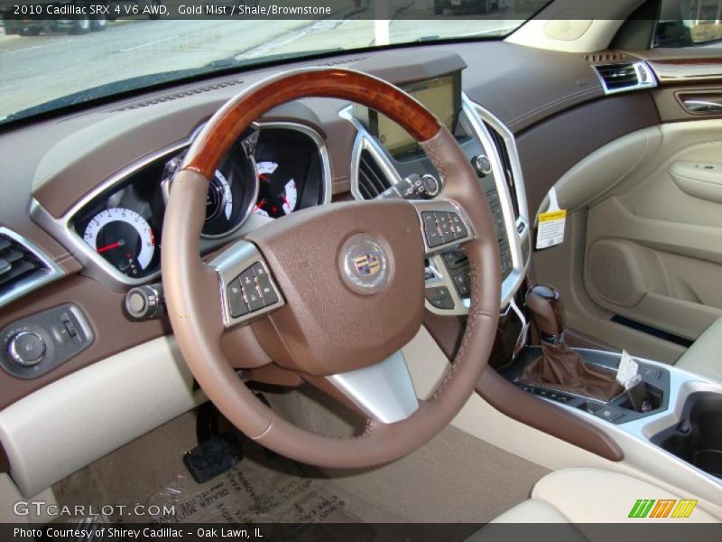 Gold Mist / Shale/Brownstone 2010 Cadillac SRX 4 V6 AWD