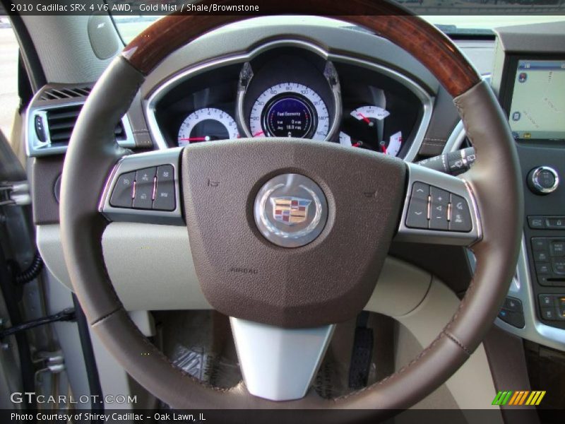 Gold Mist / Shale/Brownstone 2010 Cadillac SRX 4 V6 AWD
