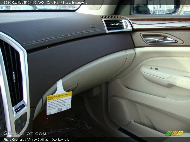 Gold Mist / Shale/Brownstone 2010 Cadillac SRX 4 V6 AWD