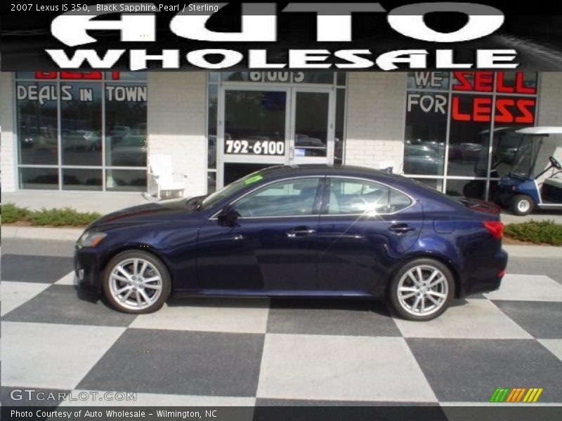 Black Sapphire Pearl / Sterling 2007 Lexus IS 350