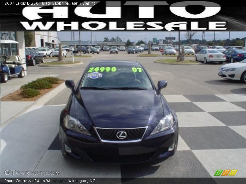 Black Sapphire Pearl / Sterling 2007 Lexus IS 350