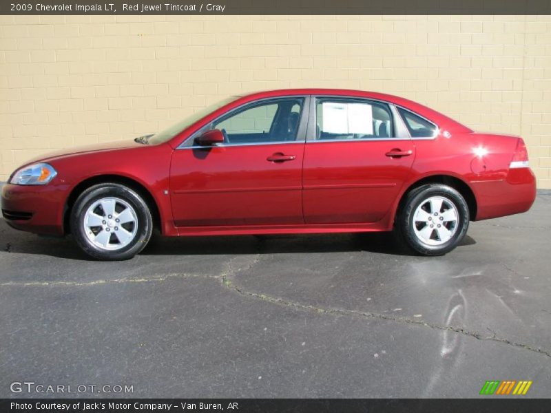 Red Jewel Tintcoat / Gray 2009 Chevrolet Impala LT
