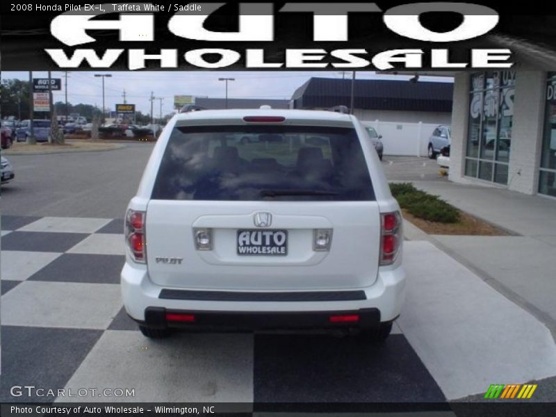 Taffeta White / Saddle 2008 Honda Pilot EX-L