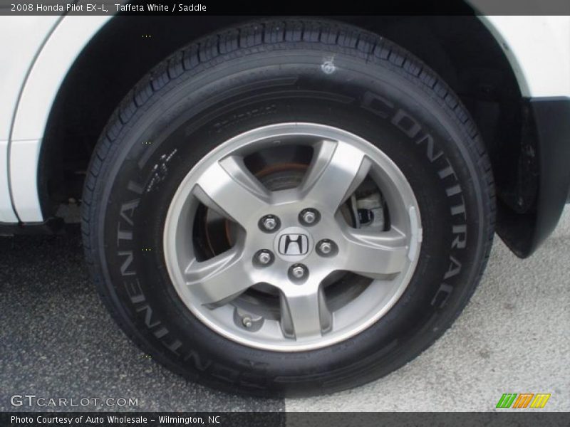 Taffeta White / Saddle 2008 Honda Pilot EX-L