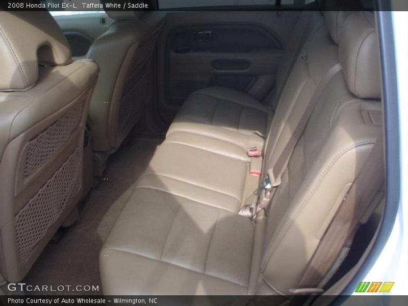 Taffeta White / Saddle 2008 Honda Pilot EX-L