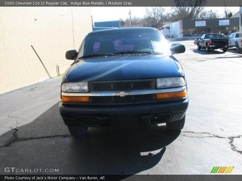 Indigo Blue Metallic / Medium Gray 2000 Chevrolet S10 LS Regular Cab