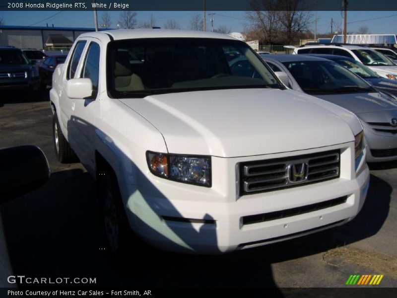 White / Beige 2008 Honda Ridgeline RTS