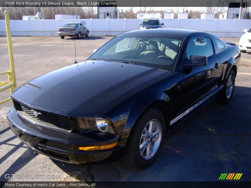 Black / Light Graphite 2008 Ford Mustang V6 Deluxe Coupe