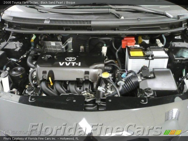 Black Sand Pearl / Bisque 2008 Toyota Yaris Sedan