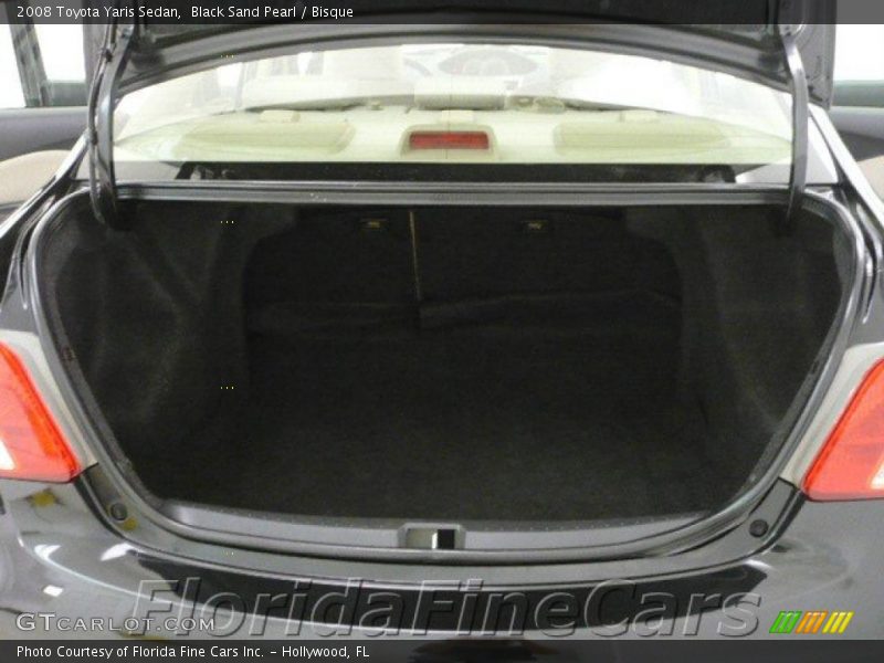 Black Sand Pearl / Bisque 2008 Toyota Yaris Sedan