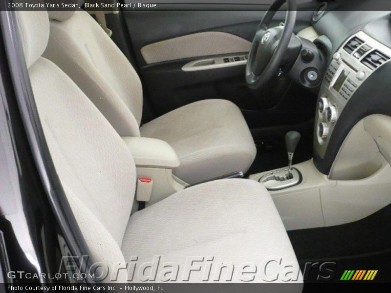 Black Sand Pearl / Bisque 2008 Toyota Yaris Sedan