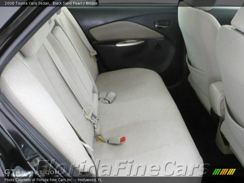 Black Sand Pearl / Bisque 2008 Toyota Yaris Sedan