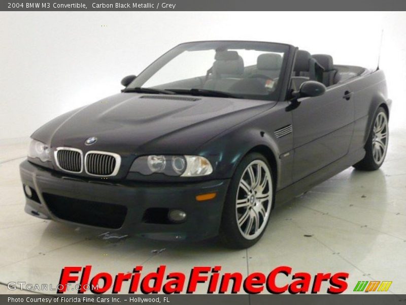 Carbon Black Metallic / Grey 2004 BMW M3 Convertible