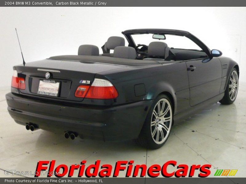 Carbon Black Metallic / Grey 2004 BMW M3 Convertible