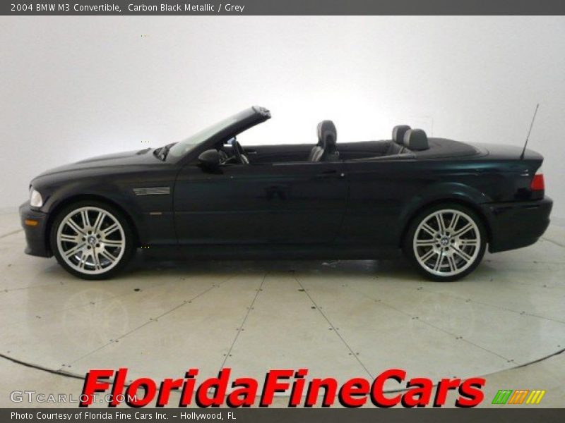 Carbon Black Metallic / Grey 2004 BMW M3 Convertible