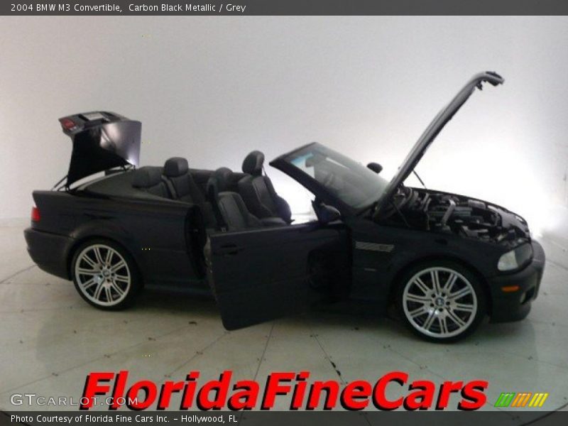 Carbon Black Metallic / Grey 2004 BMW M3 Convertible