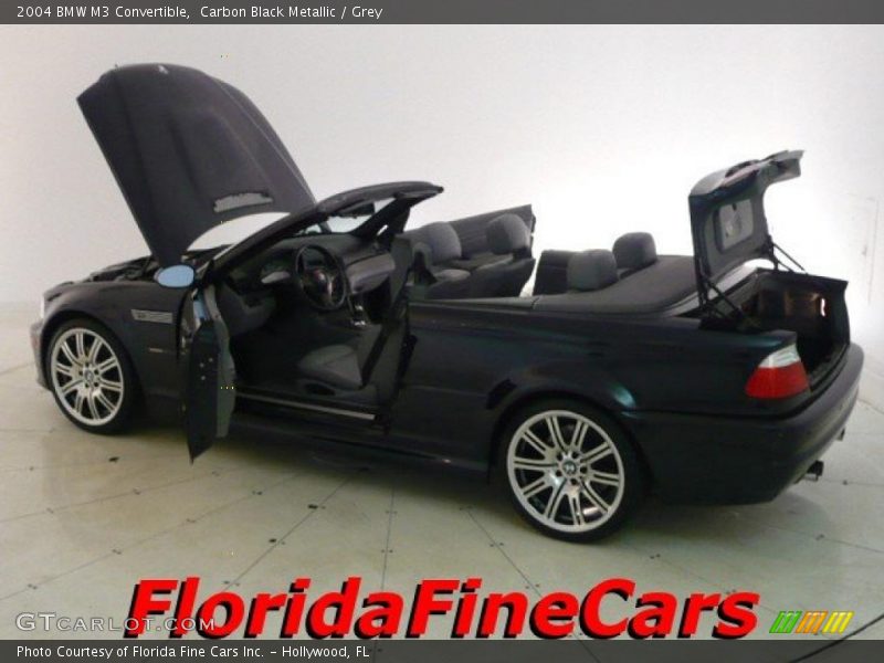 Carbon Black Metallic / Grey 2004 BMW M3 Convertible