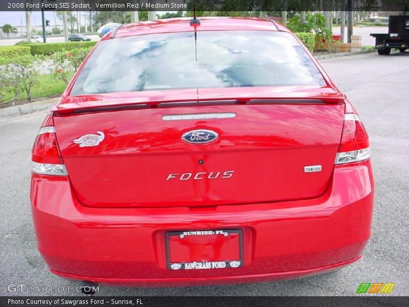 Vermillion Red / Medium Stone 2008 Ford Focus SES Sedan