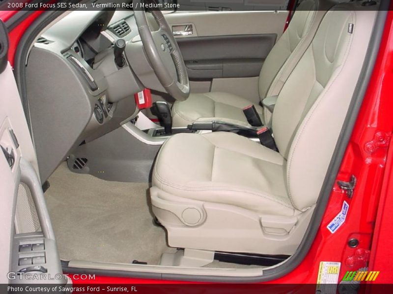 Vermillion Red / Medium Stone 2008 Ford Focus SES Sedan