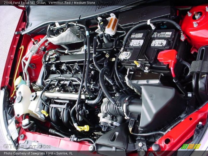 Vermillion Red / Medium Stone 2008 Ford Focus SES Sedan