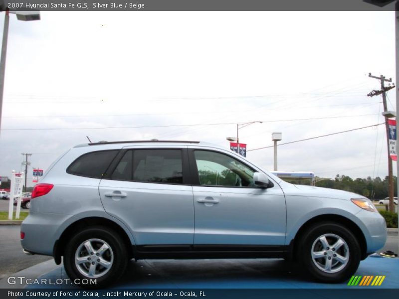 Silver Blue / Beige 2007 Hyundai Santa Fe GLS