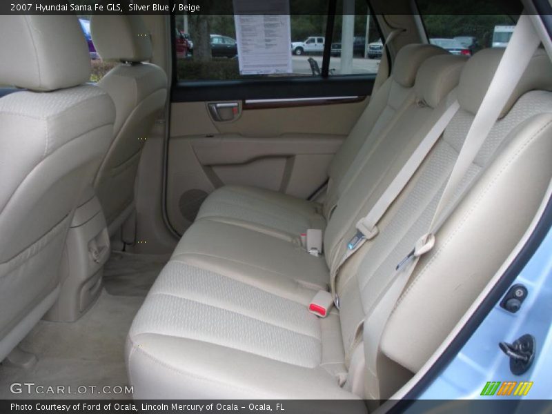 Silver Blue / Beige 2007 Hyundai Santa Fe GLS