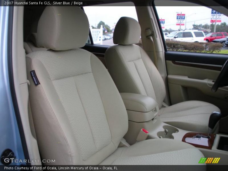 Silver Blue / Beige 2007 Hyundai Santa Fe GLS