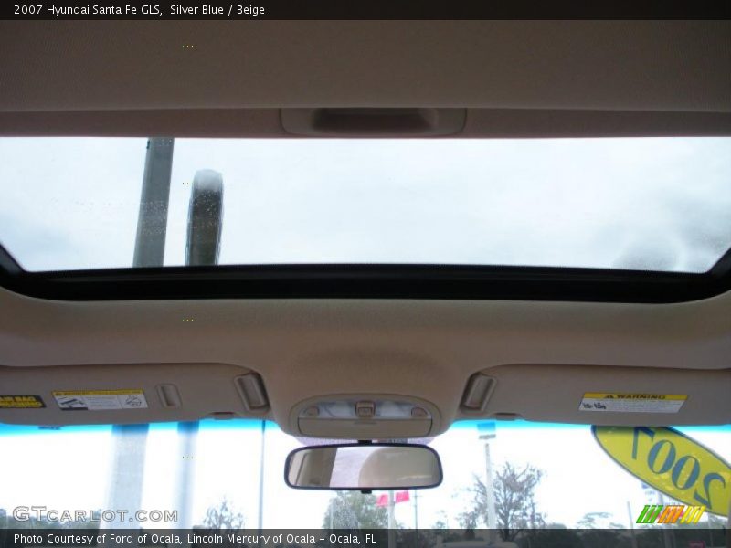 Silver Blue / Beige 2007 Hyundai Santa Fe GLS