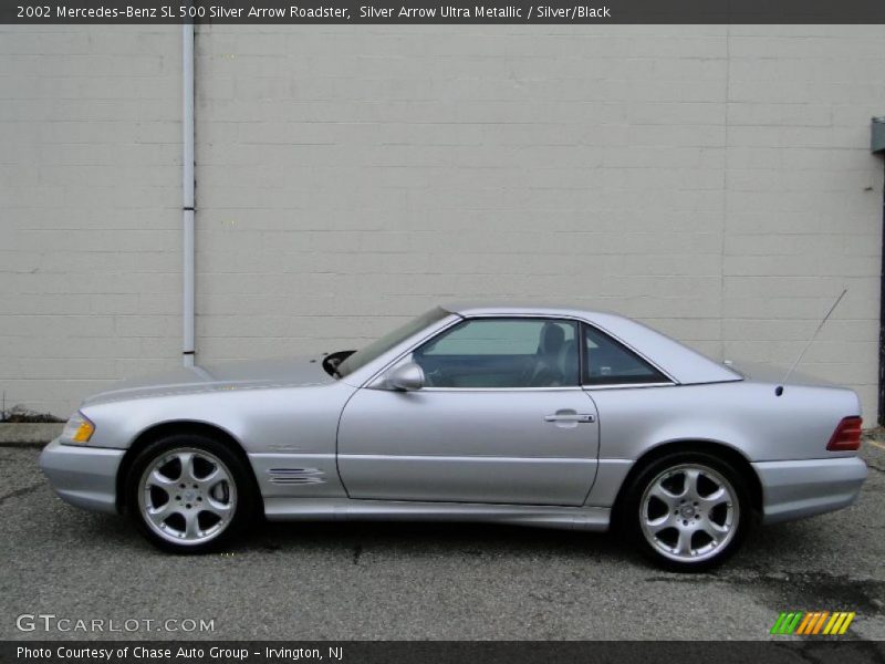 Silver Arrow Ultra Metallic / Silver/Black 2002 Mercedes-Benz SL 500 Silver Arrow Roadster