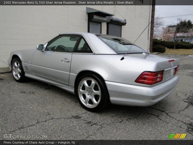 Silver Arrow Ultra Metallic / Silver/Black 2002 Mercedes-Benz SL 500 Silver Arrow Roadster