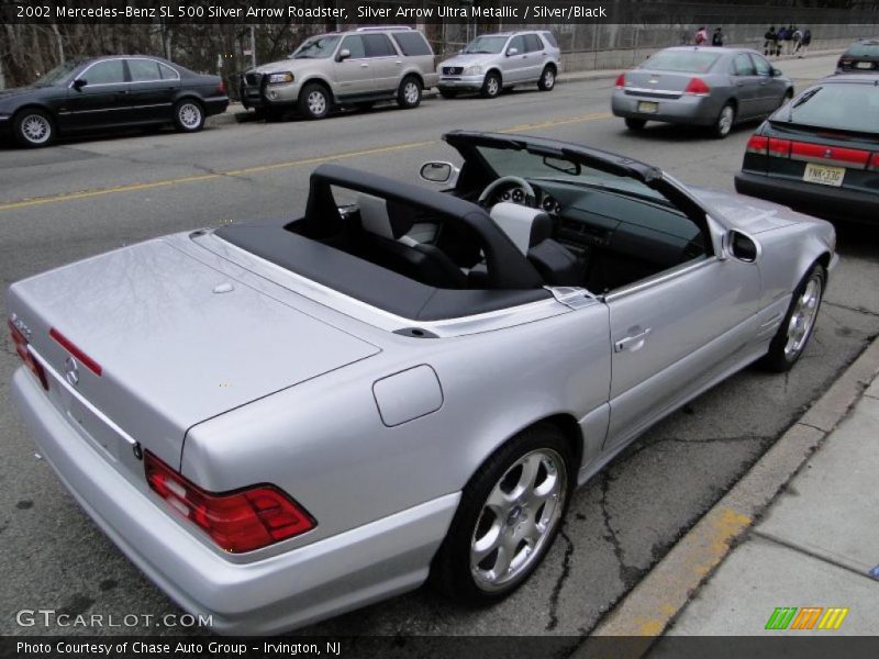 Silver Arrow Ultra Metallic / Silver/Black 2002 Mercedes-Benz SL 500 Silver Arrow Roadster