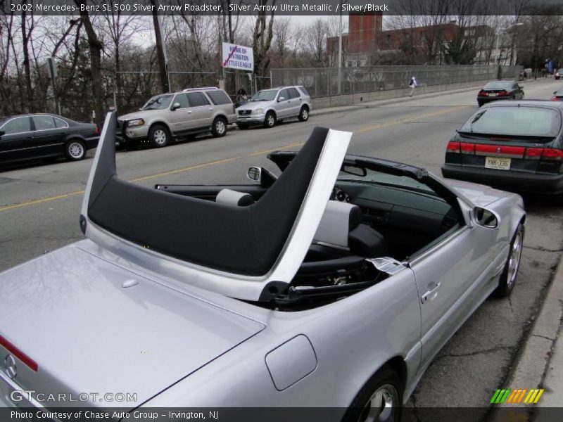 Silver Arrow Ultra Metallic / Silver/Black 2002 Mercedes-Benz SL 500 Silver Arrow Roadster