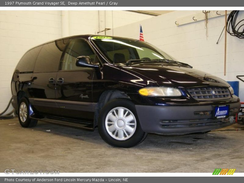 Deep Amethyst Pearl / Gray 1997 Plymouth Grand Voyager SE