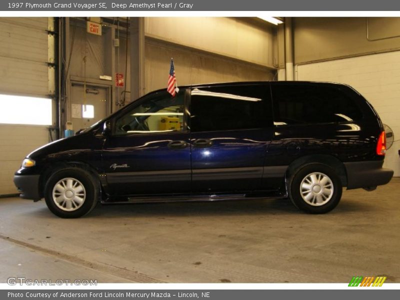 Deep Amethyst Pearl / Gray 1997 Plymouth Grand Voyager SE