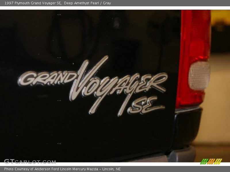 Deep Amethyst Pearl / Gray 1997 Plymouth Grand Voyager SE