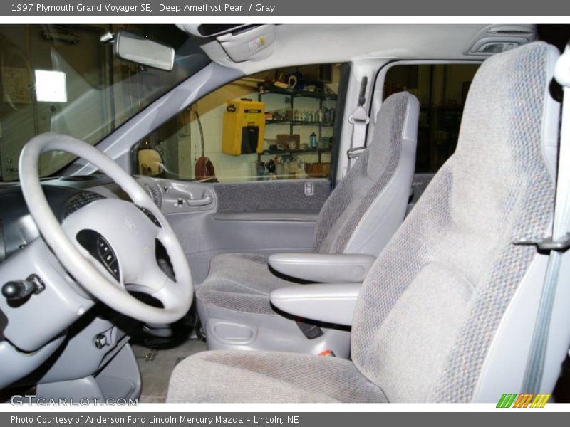Deep Amethyst Pearl / Gray 1997 Plymouth Grand Voyager SE