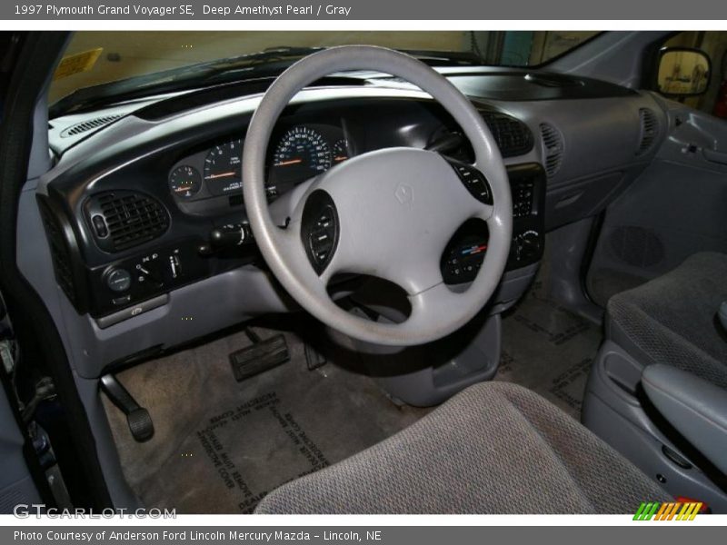 Deep Amethyst Pearl / Gray 1997 Plymouth Grand Voyager SE