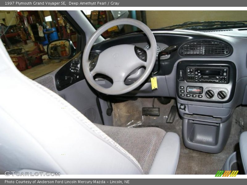 Deep Amethyst Pearl / Gray 1997 Plymouth Grand Voyager SE